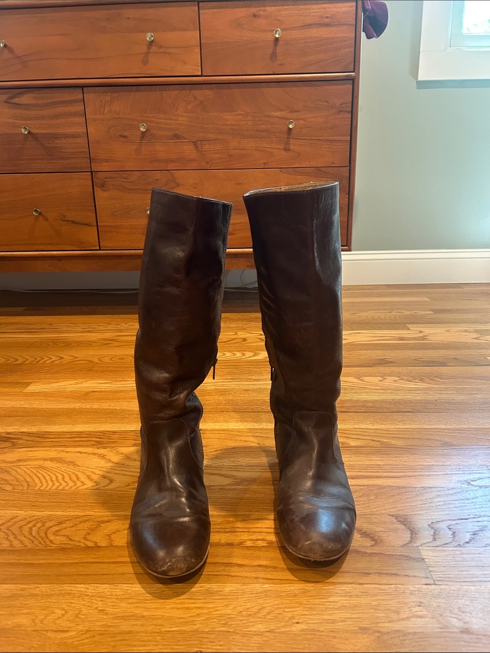 Frye Women's Tall Brown Leather Boots